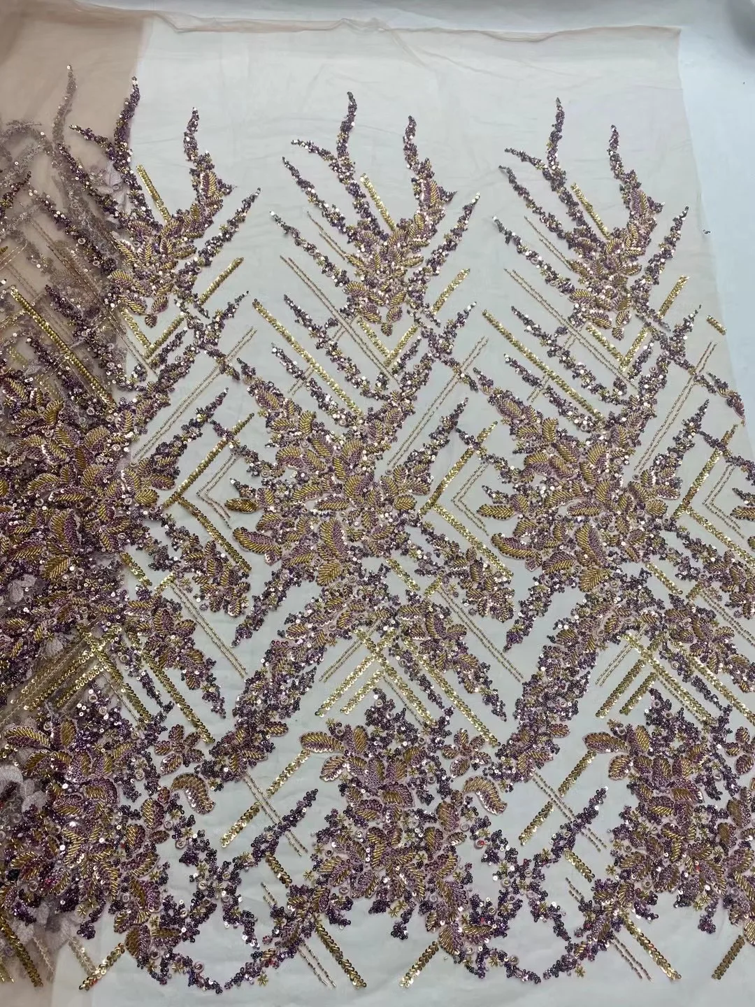 2024 Африканская Нигерия Высокое качество Тюль с блестками Кружевная ткань