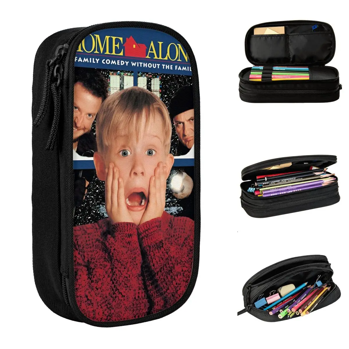 Один дома Маколей Кулькин пеналы Кевин комедия ручка коробка сумка для студентов