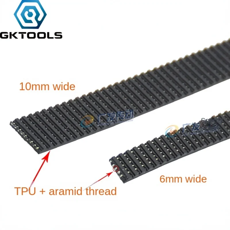 

Черный полиуретановый Pu открытый синхронный ремень 2gt/MXL/XL/3M/5M кевларовый сердечник