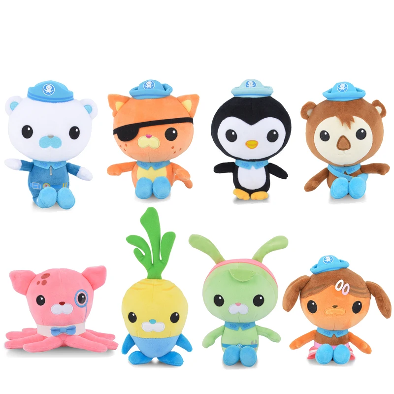 

Original Octonauts 19cm Plush Toys Barnacles Peso Kwazii Tweak Vegimal Animal Stuffed Party Birthday Gift Kid Christmas Girl Toy