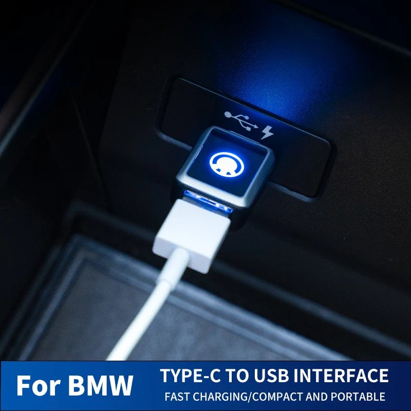 

car usb adapter Type-C For BMW series f10 f11 g30 g31 g20 f30 f31 f34 X1 X3 X4 X5 X6 E60 E90 E91 92 E93 Type-C to USB interface