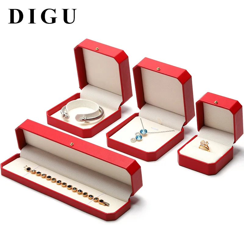 High grade Jewelry Box Chinese style ring box wedding exchange single ring bracelet pendant Necklace Gift storage box