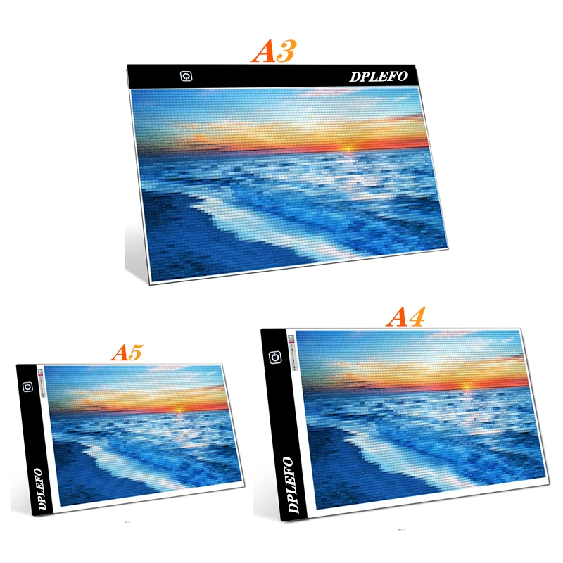 

A3/A4/A5 Three Level Dimmable Led Light Pad Drawing Board Pad Tracing Light Box Eye Protection Easier for DIY Diamond Painting