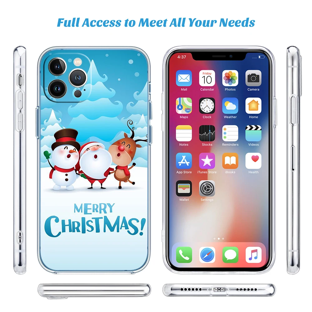 Чехол Merry Christmas для Moto G200 G71 G60S G60 G52 G51 G50 G42 G41 G8 G9 G10 G20 G22 G23 G30 G32 Play Plus Power