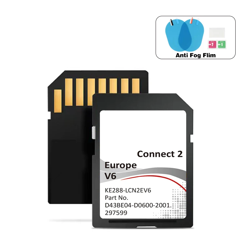 Фото Навигационные SD-карты Connect 2 V6 2021 2022 Европа 2021 для автомобильного GPS-аксессуара Nissan Карта памяти №1