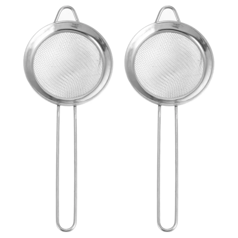 

Fine Mesh Strainer For Bar -Stainless Steel Conical Strainer For Cocktail Drink Bar Strainers Bartender Bar Tool, 2 Pcs