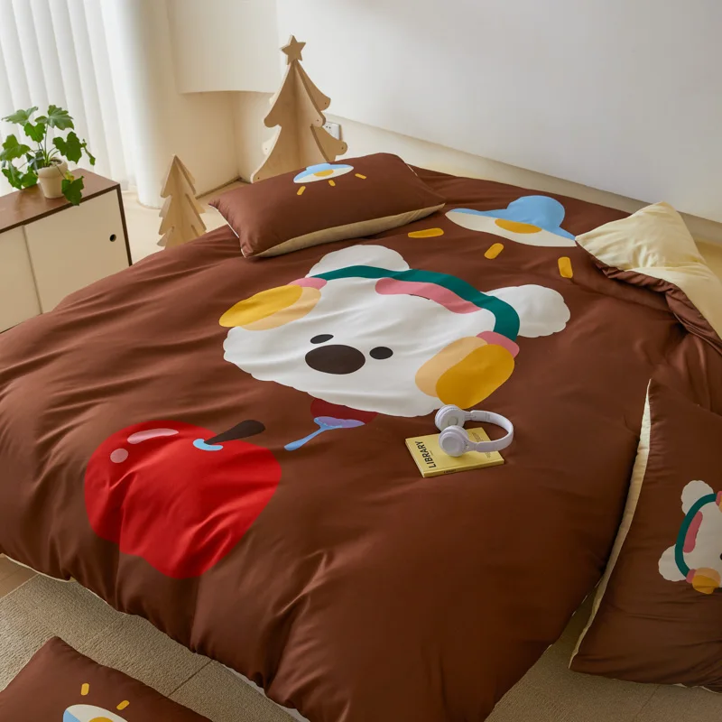 Винтажное стеганое одеяло пододеяльник постельное белье цвет Merad набор