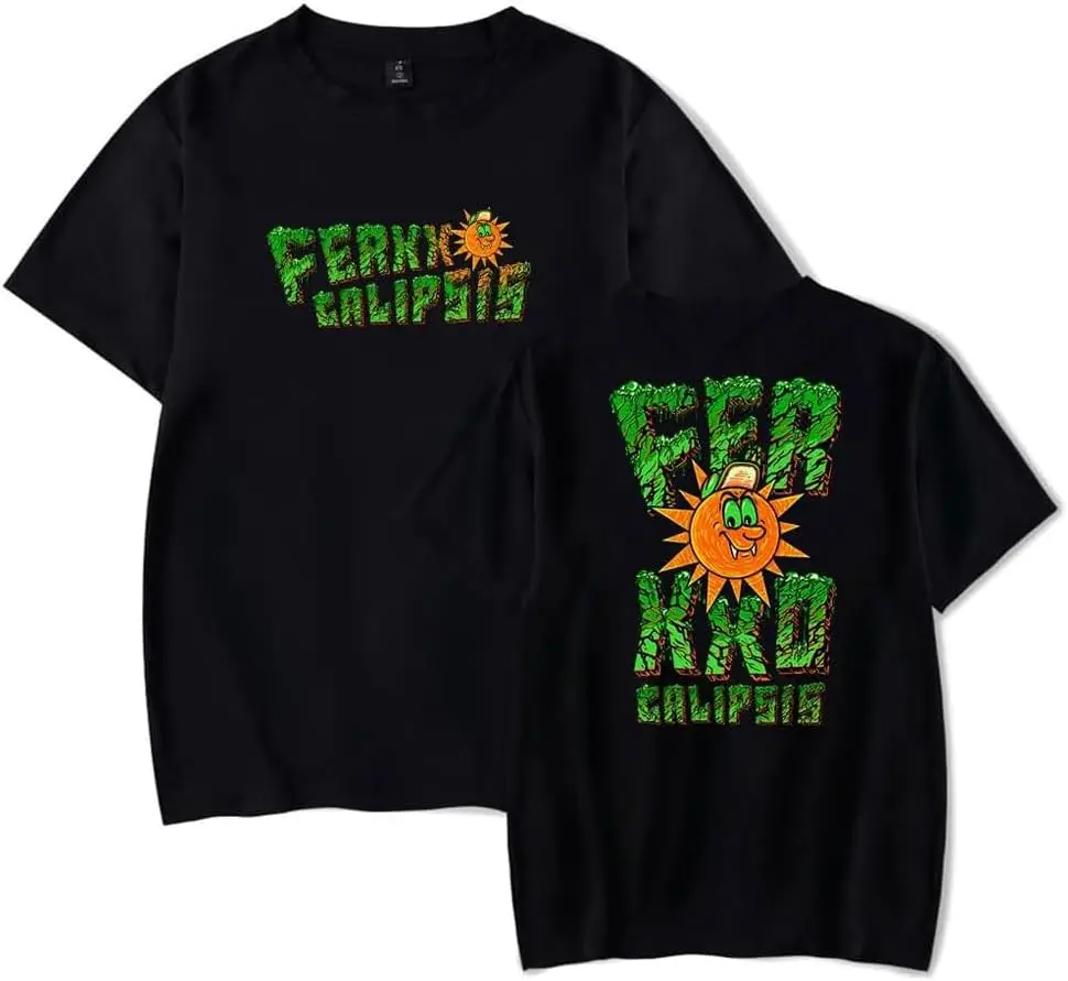 Футболка Feid Ferxxocalipsis Tour Merch с логотипом Ferxxo Повседневная модная футболка коротким
