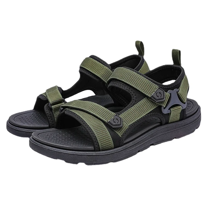 

Main Flat Casual Sandals for Men Breathable Comfortable Trendy All-match Lightweight Wear-Resistant Beach Sandals Spring Summer