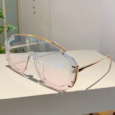 Модные леопардовые женские солнцезащитные очки, градиентные солнцезащитные очки для занятий спортом на открытом воздухе, металлический дизайн, большие мужские солнцезащитные очки