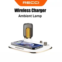 recci l11 wireless charger ambient lamp 15w fast charging