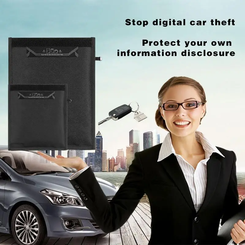 

Signal Blocking Bag Mobile Phone Anti-radiation Signal Shielding Bag Cage Pouch Car Key Radiation Protection Storage Bag