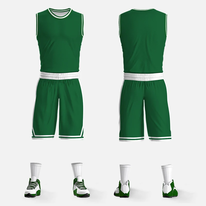 Basketball Sets For Men Full Sublimation Custom Name Number Logo Printed Sleeveless Jerseys Shorts Quick Dry Training Tracksuits