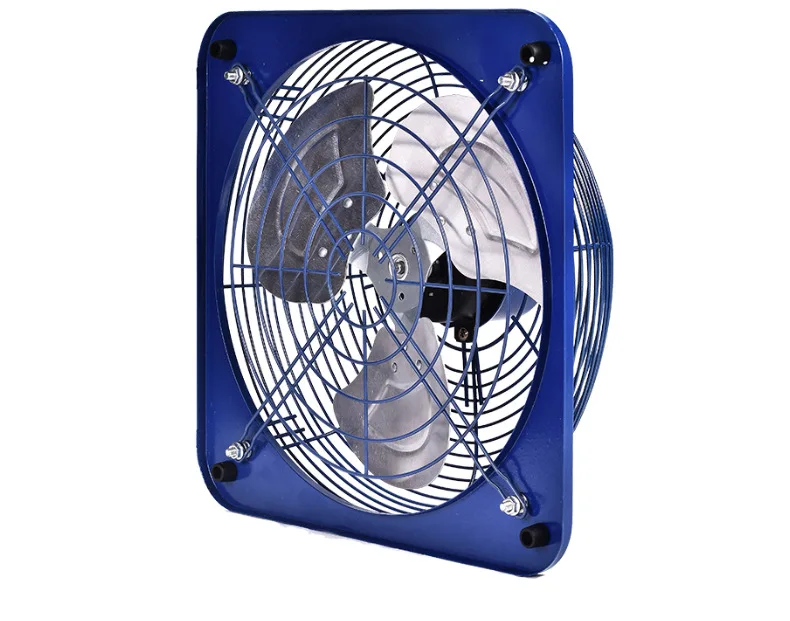 Industrial mute ventilation piping axial exhaust fan 10 inch metal commercial kitchen bedroom air |