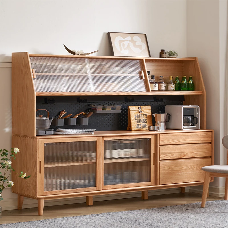 Роскошная мебель кофейный угловой шкаф интерьер полный кухонный хранение и