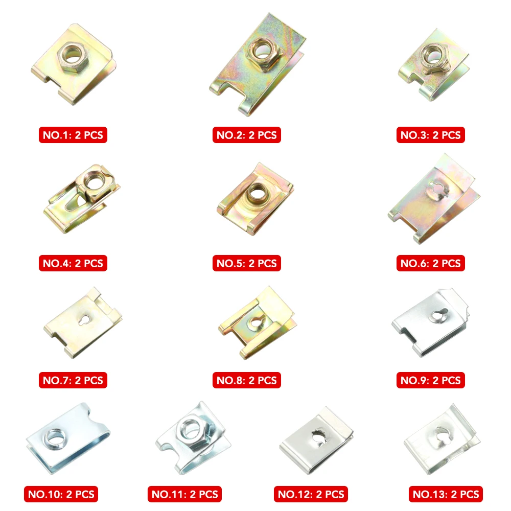 Автомобильный Самонарезающий винт металлическое основание U-типа для Mitsubishi Ralliart