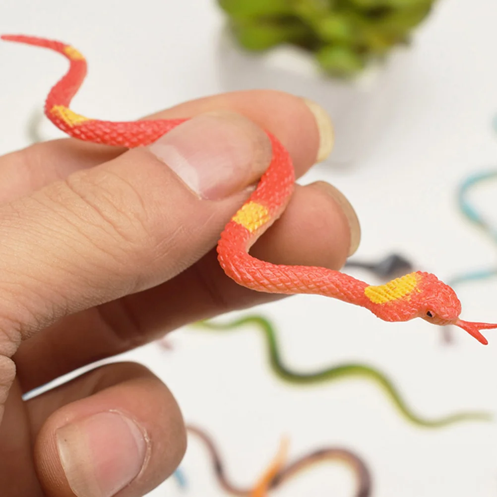 24 шт. поддельная модель змеи для розыгрыша игрушка-змея реалистичная игрушка на