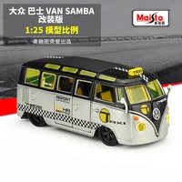 maisto 125 van samba bus simulation alloy car model crafts decoration toy tools gift collection free shipping