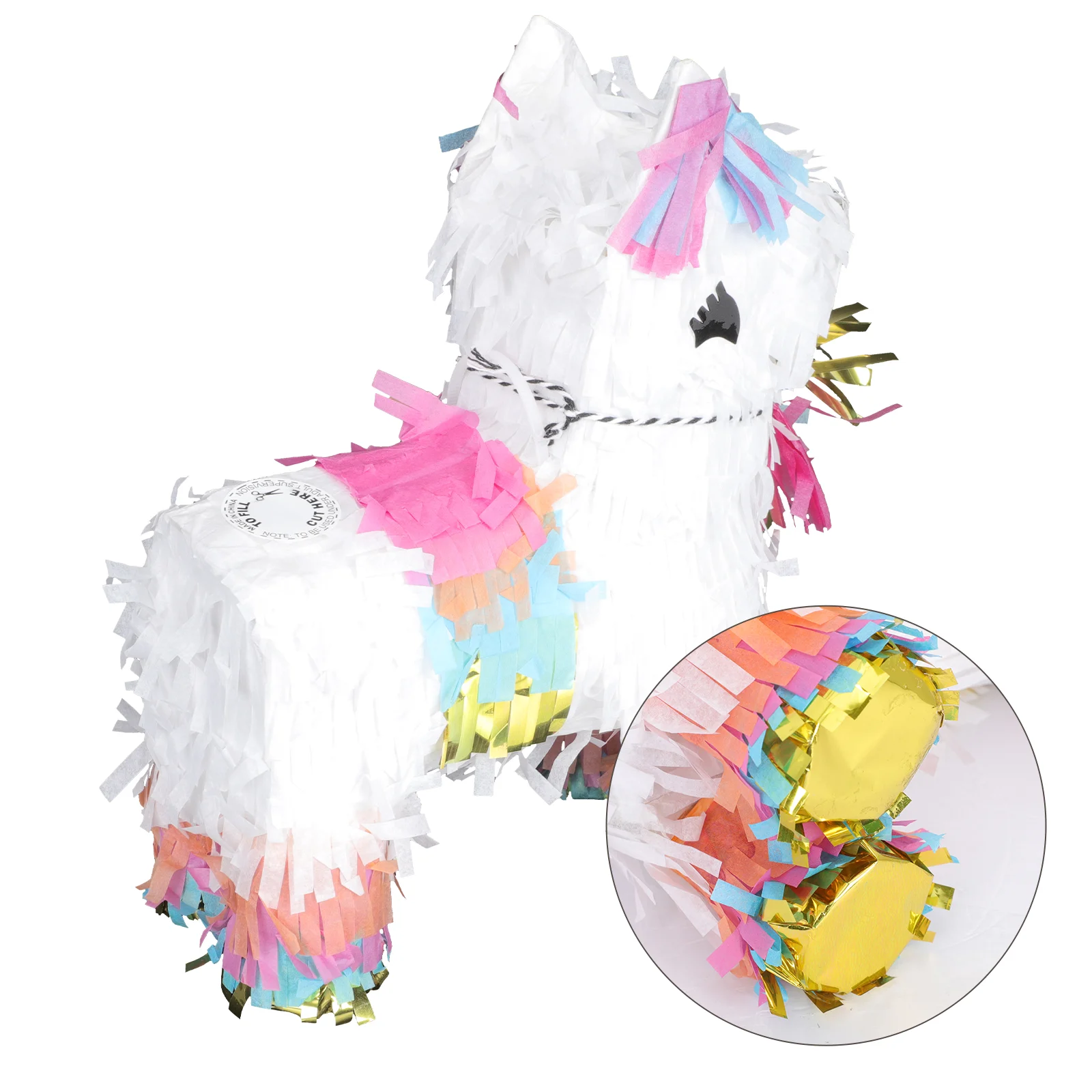 

Candy Filled Plaything Mini 3D Pony Pinata Smashed Sugar Filled Gift Box Adorable Horse Pinata Toy Party Smashing Toy Supply