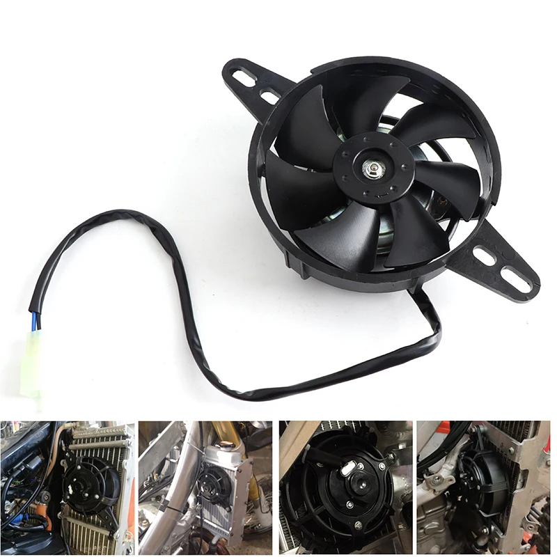 

12V Motorcycle Cooling fan Oil Cooler Engine Electric Radiator Fit for 150cc-250cc ATV Quad Go Kart Buggy Motocross Accessories