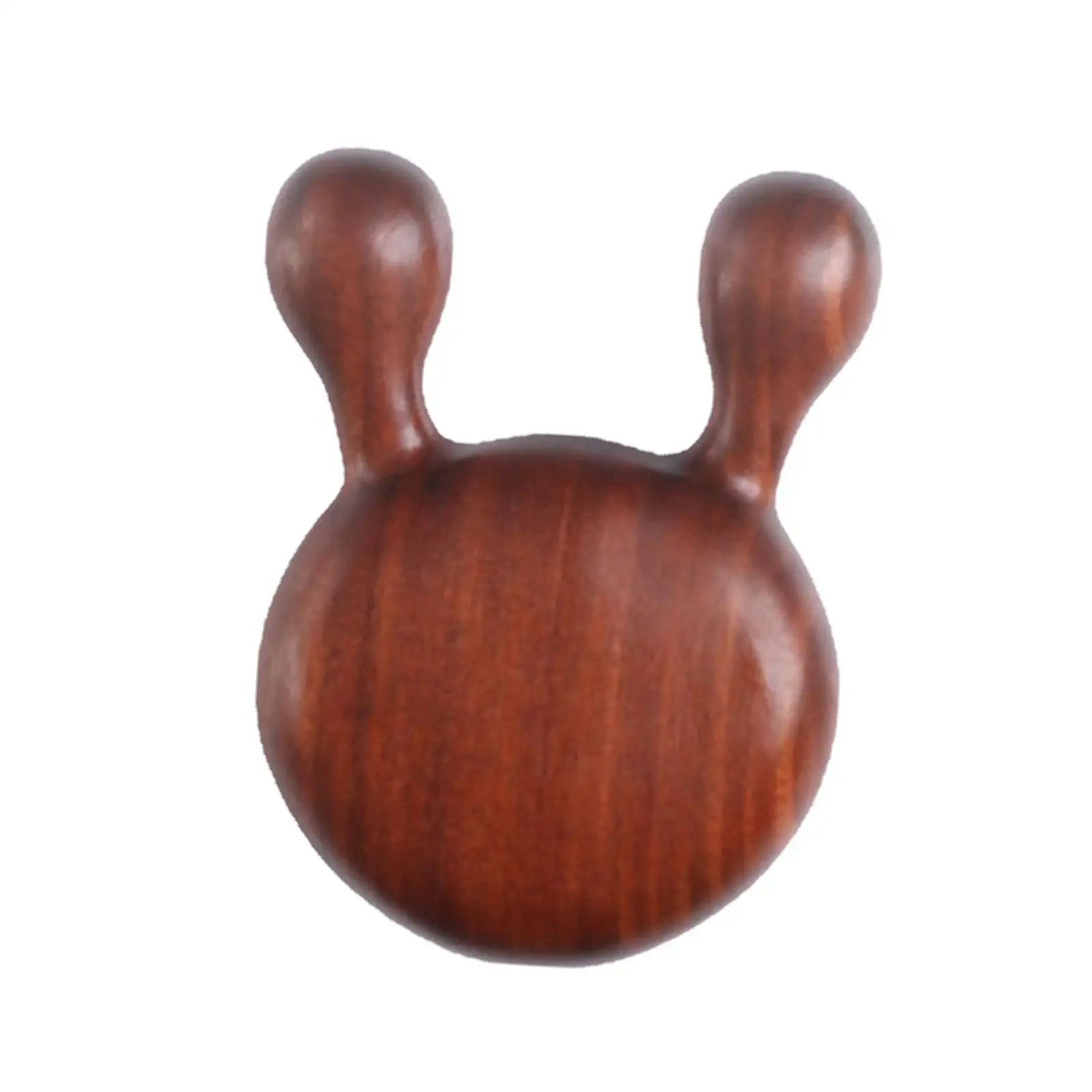 

Деревянный Массажер для носа, прибор для подъема гуаша, 2 массажных шариковых головки, портативный ручной инструмент для соскабливания лица, головы и глаз