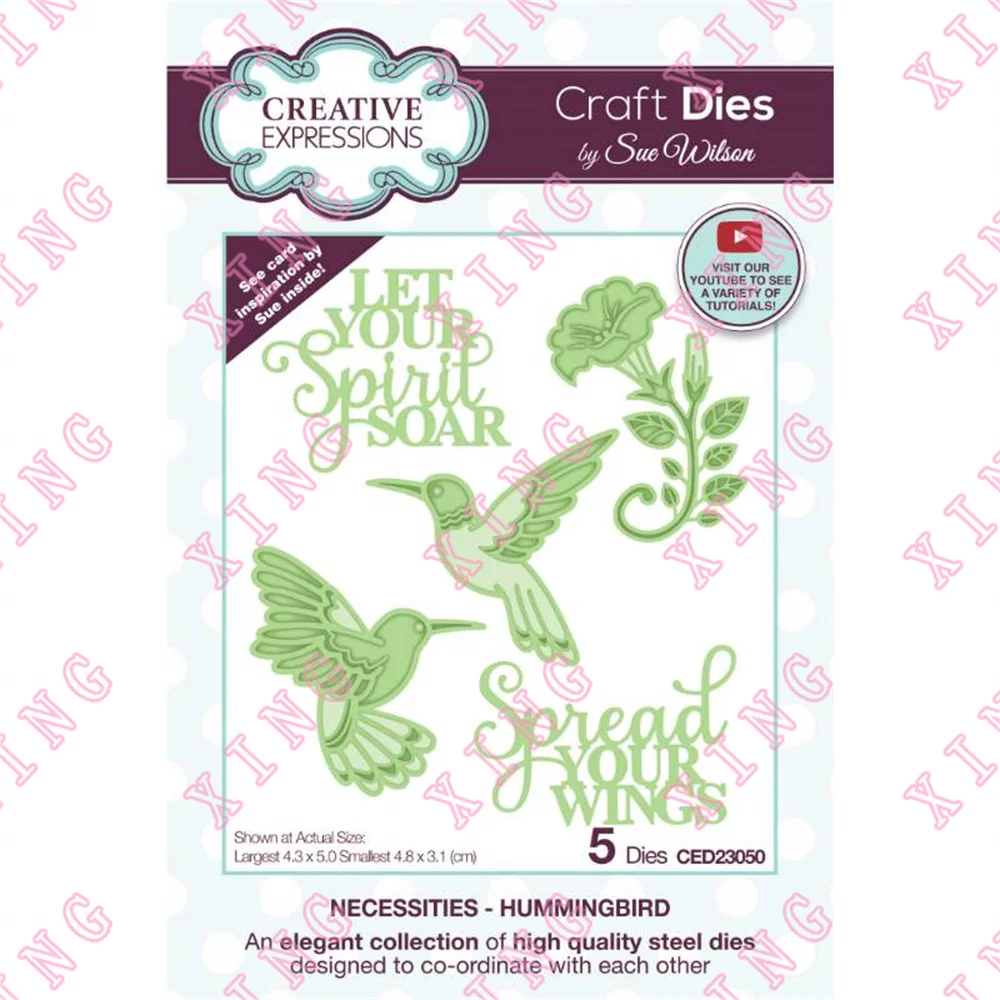 

2022 Necessities Hummingbird Craft Metal Cutting Dies Scrapbook Deco Embossing Template Diy Gift Card Handmade Blade Punch Molds