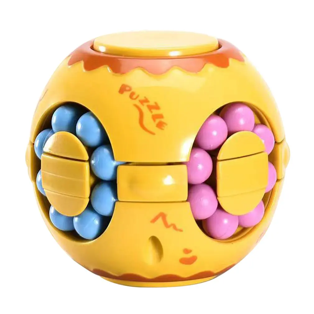 

Creative Magic Cube Little Magic Beans Rotating Cube Fidget Sensory Toy Colored Bead Puzzle Rotating Cube Decompression Toy