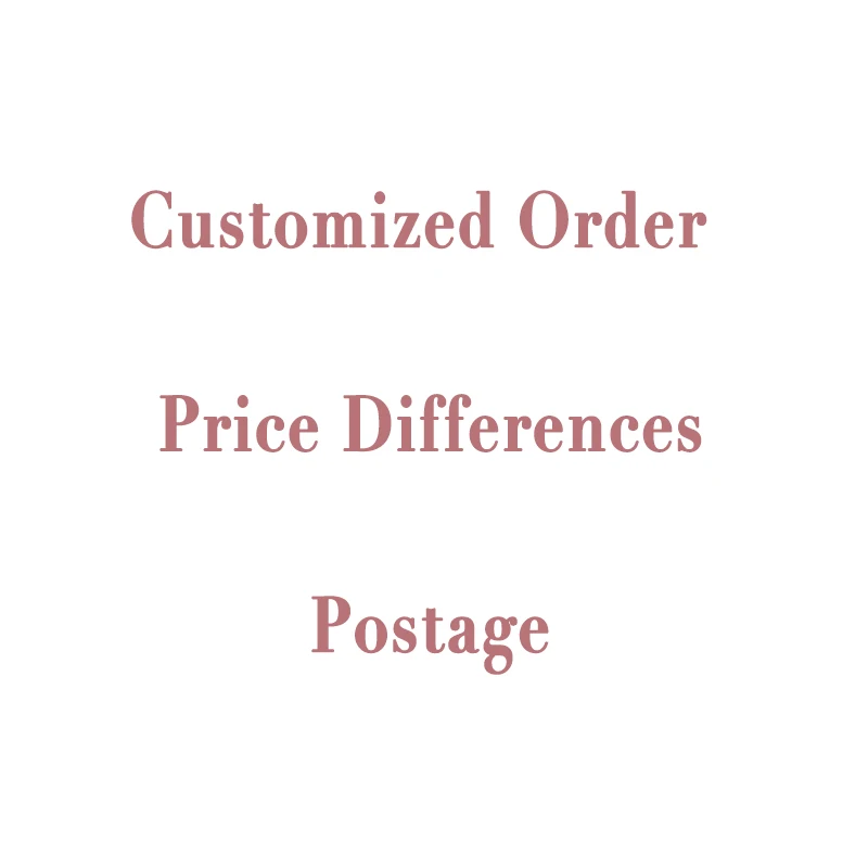 

Customized Order/Price Differences/Postage