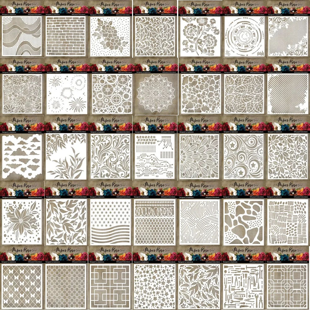 Большая распродажа трафареты узор инструмент для рисования граффити шаблон