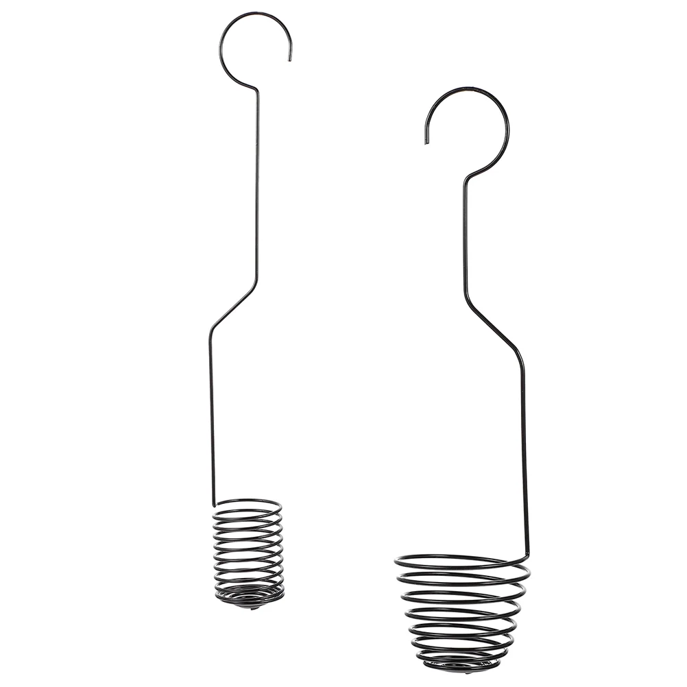 

2 Pcs Glass Vase Air Pineapple Hook Holder Wire Clamp Iron Tillandsia Hanger Balcony Display Work