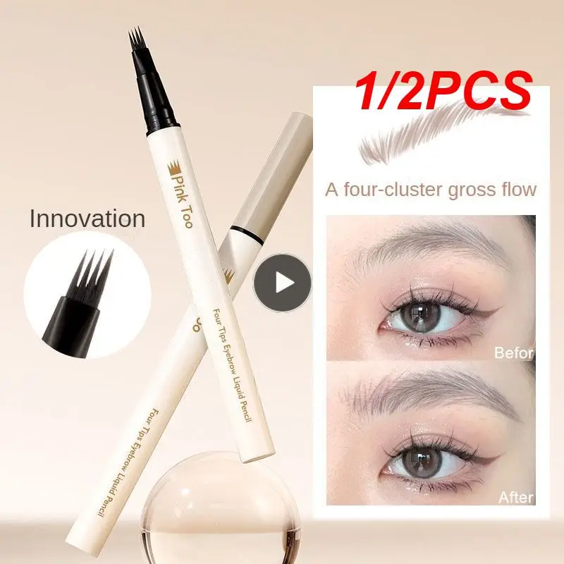 

1/2PCS Create Brows Easily Waterproof Eyebrow Pencil Precisely Define And Fill In Brows Natural Eyebrow Pencil