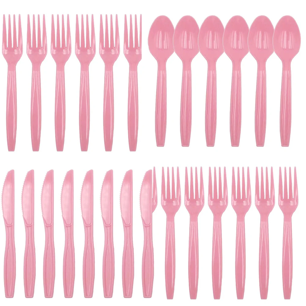 10 шт./лот однотонные розовые тематические ножи на день рождения конфеты сувениры