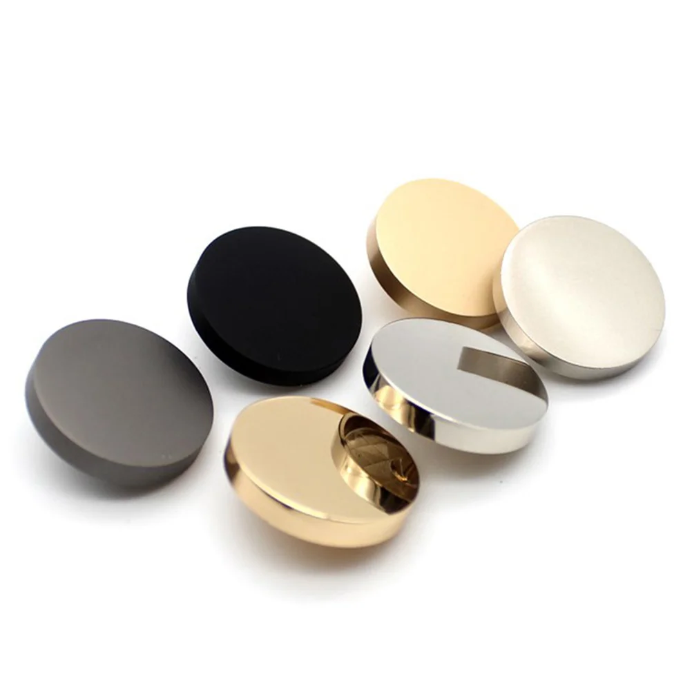 

30pcs Metal Coat Flat Buttons Sewing Round Shaped Button Garment Decorative Buttons Buckle for Shirt Suit Trousers Golden 20mm