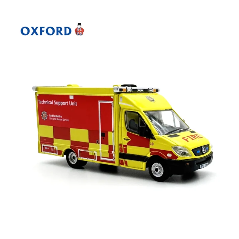 Фото OXFORD литой под давлением масштаб 1:76, модель пожарно-спасательной машины из сплава, готовый продукт, имитация игрушки, подарок, статический дисплей №2