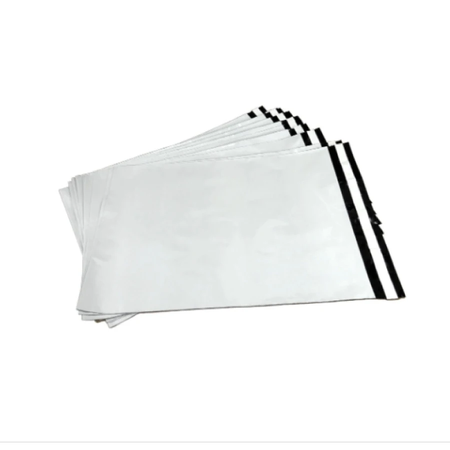 Courier package 100x150 + 40mm (thickness 60 micron) White without pocket packing 100 pcs | Stationery Sticker