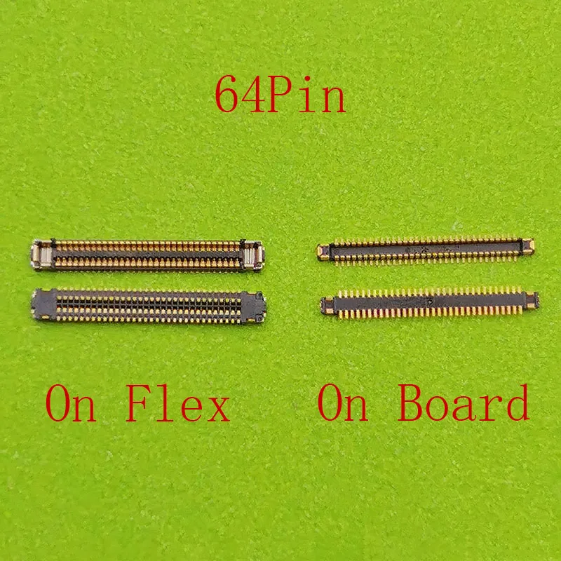 2-10 шт. 64-контактный разъем для ЖК-экрана FPC на плате Samsung S8 G950 U A V T/S8 Plus G955 G950F/S9+ G960