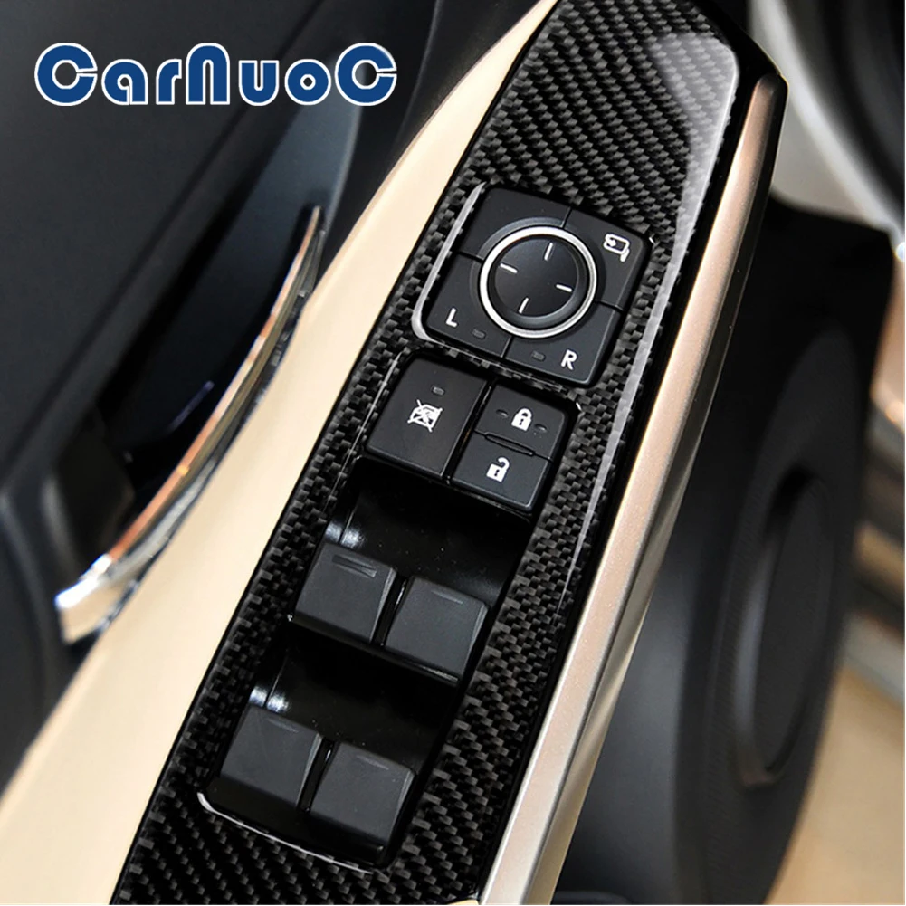 

Car Sticker For Lexus IS250 IS250C IS300 2014-2018 Window Lifting Decoration Interior Accessories Carbon Fiber Cover Trim