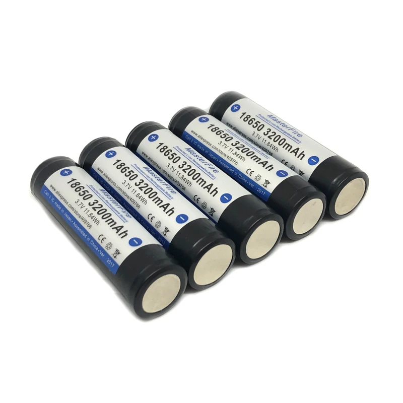 MasterFire Original 18650 3 7 В 3200 мАч 11 84 Втч литиевая аккумуляторная батарея с защищенной