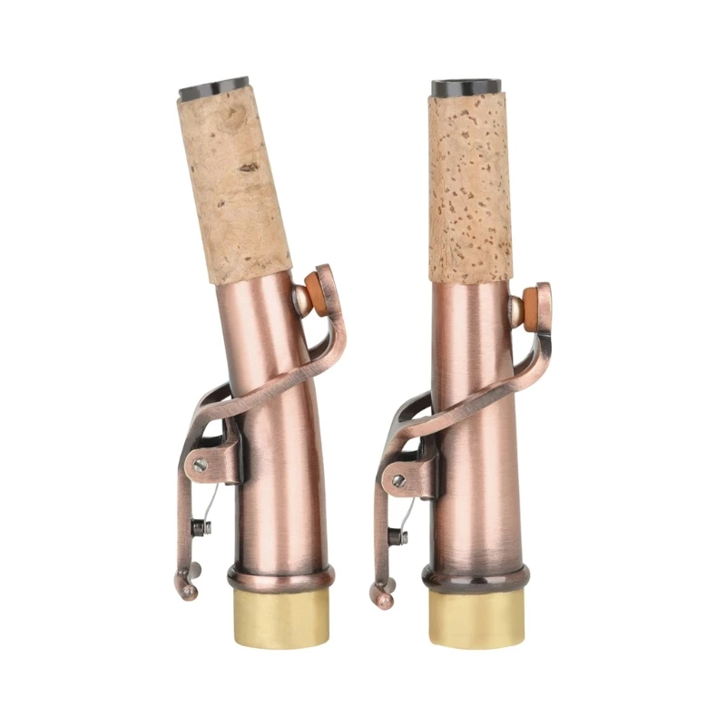 

Heat-insulating Nozzle 2Pcs Sax Neck Saxophone Neck Set with Curved and Straight