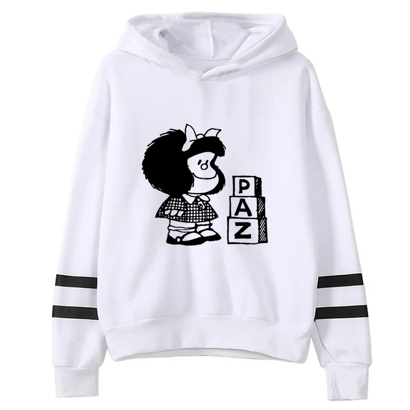 Фото Толстовки Mafalda, женская уличная одежда, модель женские толстовки в стиле хараджуку с корейским принтом №2