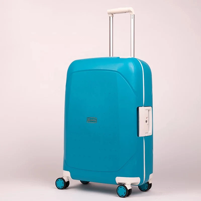 Luxury 100% PP Anti-scraping Rolling Light Travel Suitcase 20
