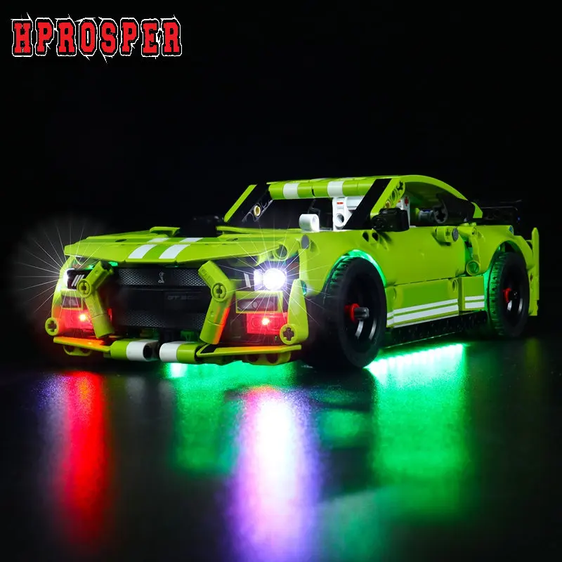 

Hprosper LED Light For 42138 Ford Race Car Mustang Lighting DIY Toys Only Lamp+USB Power Cable (Not Include the Model)