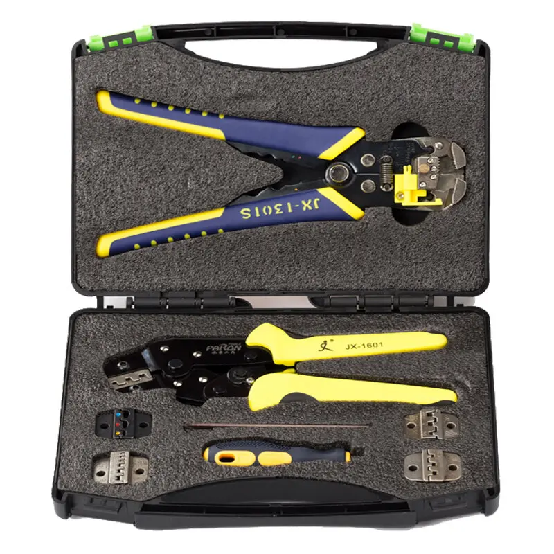 Multifunctional Ratchet Crimping Tool Wire Strippers Terminals Pliers Kit