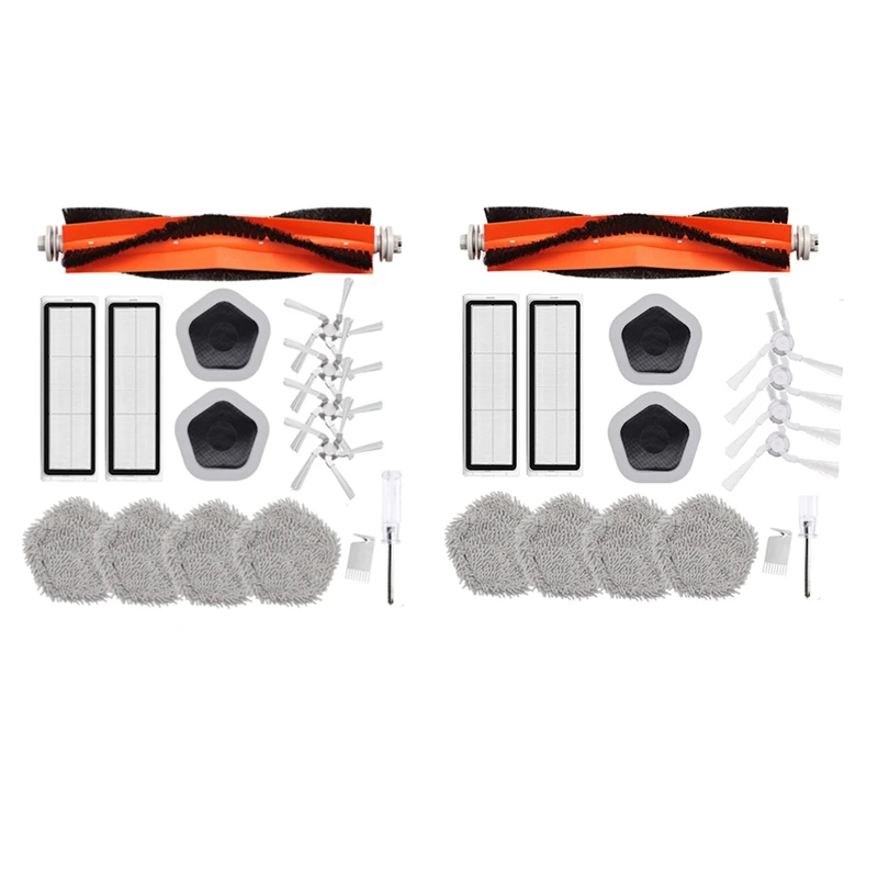 

15Pcs Main Side Brush HEPA Filter Mop Cloth And Mop Holder For Xiaomi Dreame Bot W10 & W10 Pro Robot Vacuum Cleaner Parts A