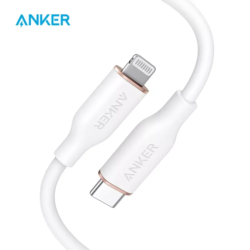 

An-ker Powerline III Flow usb c to Lightning Cable for iPhone 12 Pro Max / 12/11 Pro/X/XS/XR / 8 Plus Charger cable usb type c