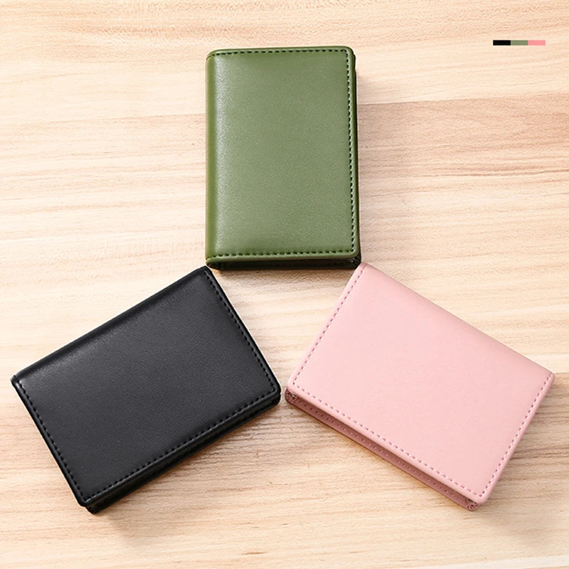 New Arrival Cowhide Bag Leather Custom Logo Women's Coins Wallet Men's Business Purse Solid Color Classic Bags Card Case Holders