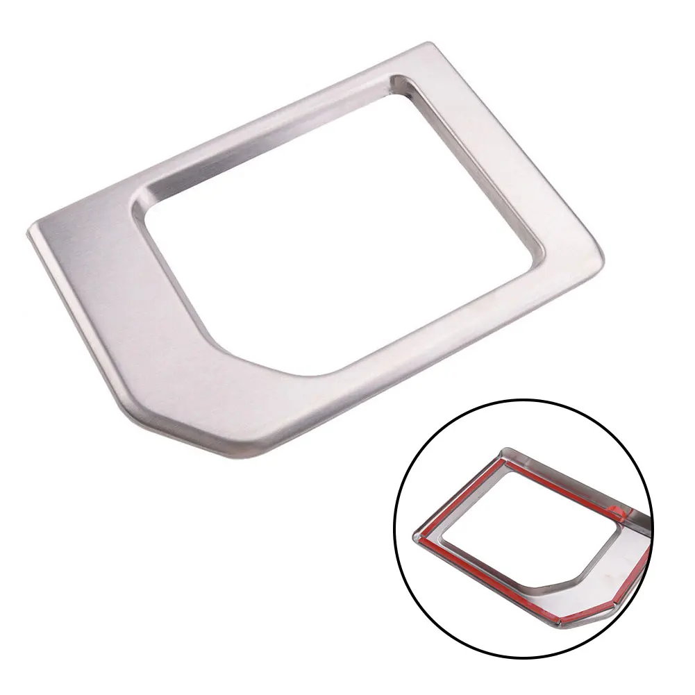 

Gear Shift Panel Cover 17.8x12.5cm 1pcs 7.01x4.92inch Decoration Hot Sale Interior Popular Silver Stainless Steel