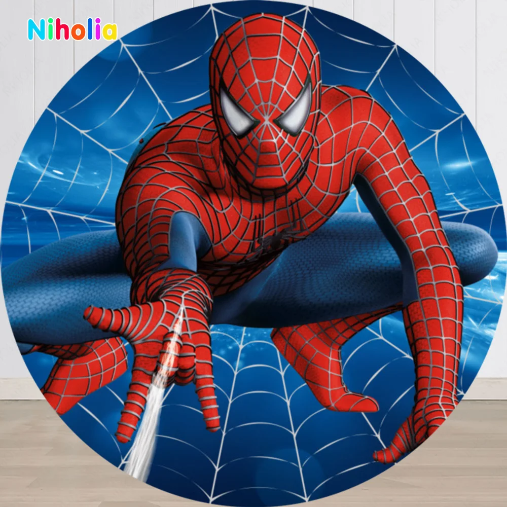 Фон для фотосъемки с изображением супергероев Марвел украшение детского дня