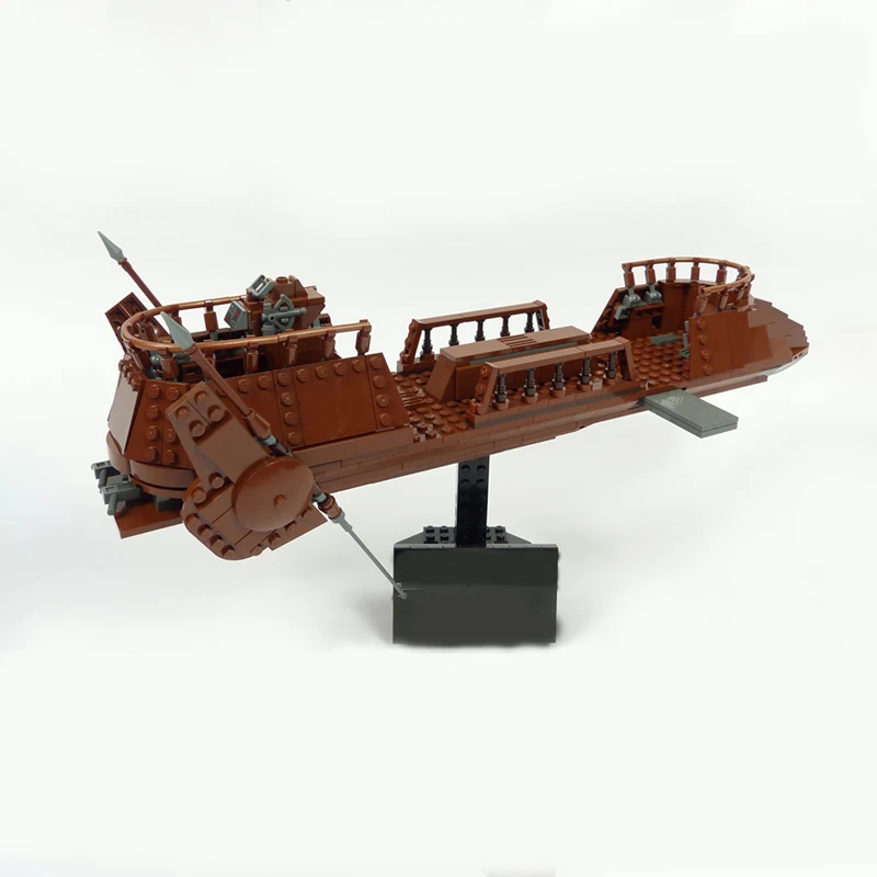 Фото Набор для сборки модели MOC UCS Desert Skiff Space Battle (612 деталей) — коллекционный научно-фантастический конструктор Galaxy, набор для творчества DIY, мега-мини игрушка, подарок №2