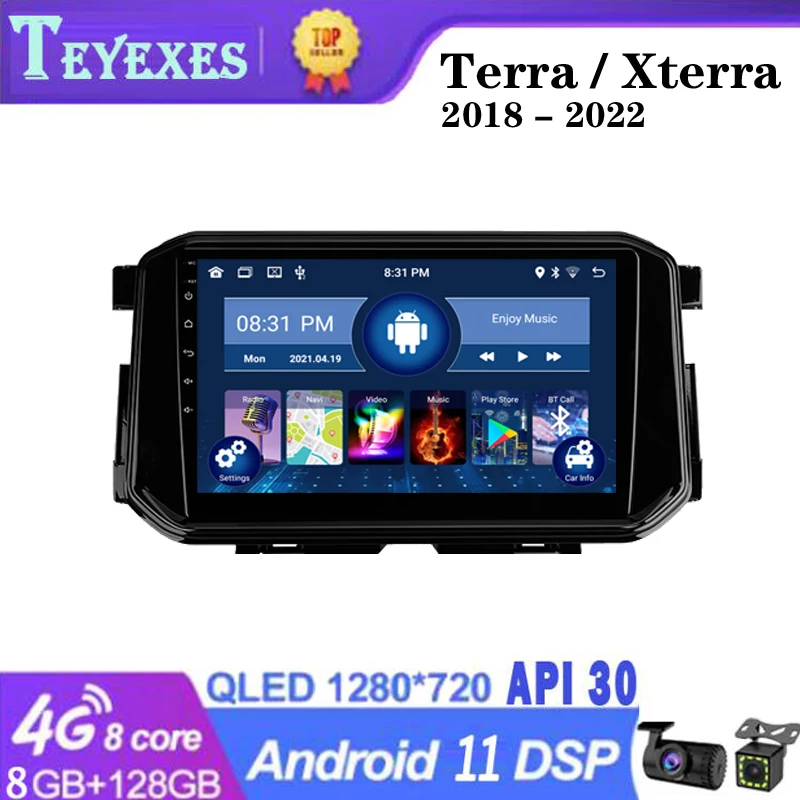 

TEYEXES Carradio For Nissan Terra Xterra 2018 - 2022 Car Radio Stereo Multimedia Video Player Navigation GPS Android 2 Din 2din